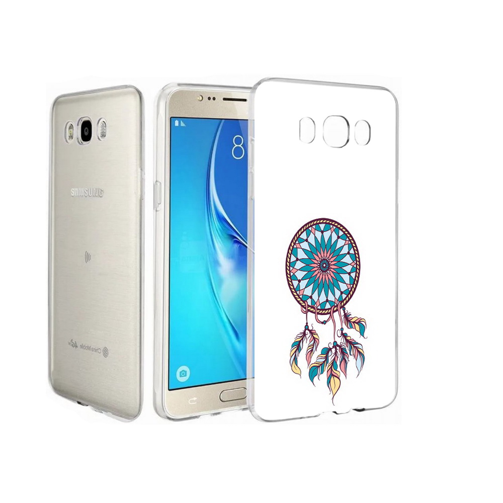 

Чехол MyPads Tocco для Samsung Galaxy J7 ловец снов синий, Прозрачный, Tocco