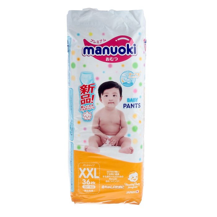 

Подгузники-трусики Manuoki XXL 15+ Кг 36 шт