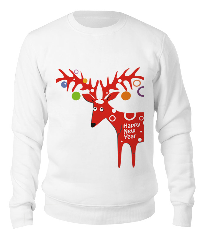 

Свитшот унисекс Printio New year is coming! белый XS, New year is coming!