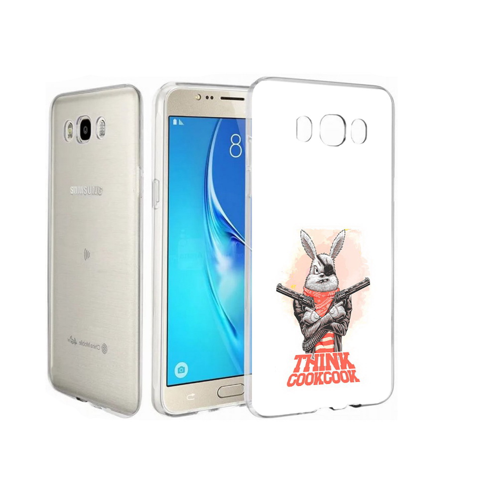 

Чехол MyPads Tocco для Samsung Galaxy J7 кролик пират, Прозрачный, Tocco