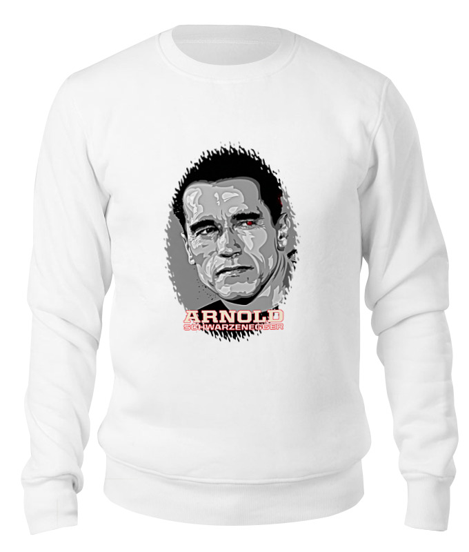

Свитшот унисекс Printio Arnold schwarzenegger белый XS, Arnold schwarzenegger