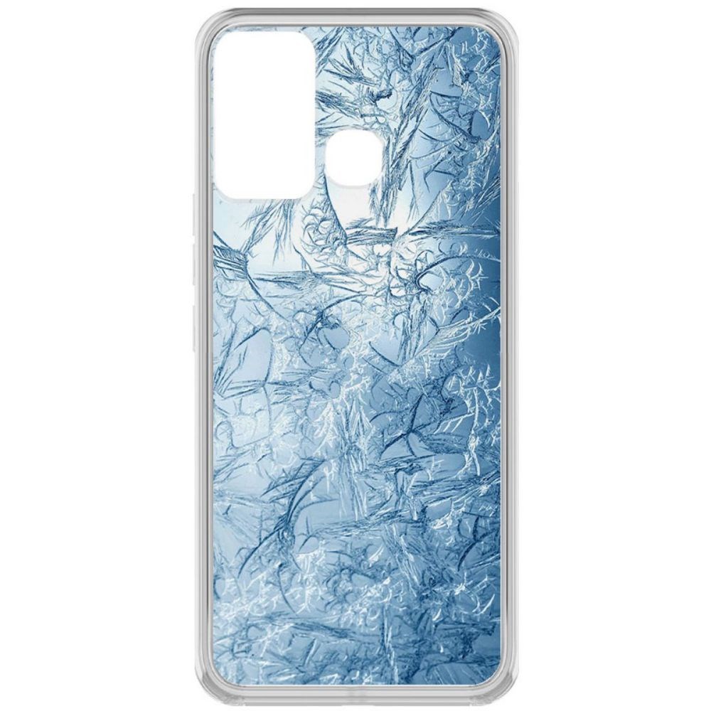 Чехол-накладка Krutoff Clear Case Лед для INFINIX Hot 12 Play