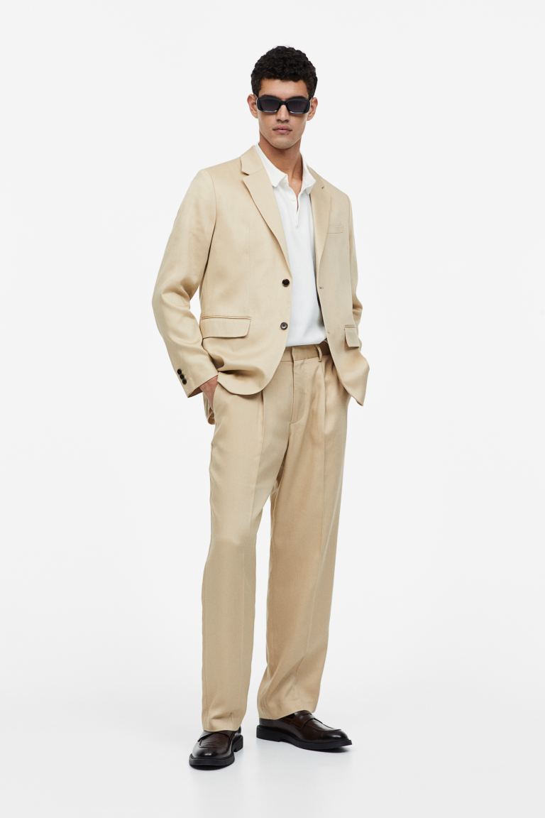 

Брюки мужские H&M 1125480001 бежевые 46 RU (доставка из-за рубежа), 1125480001