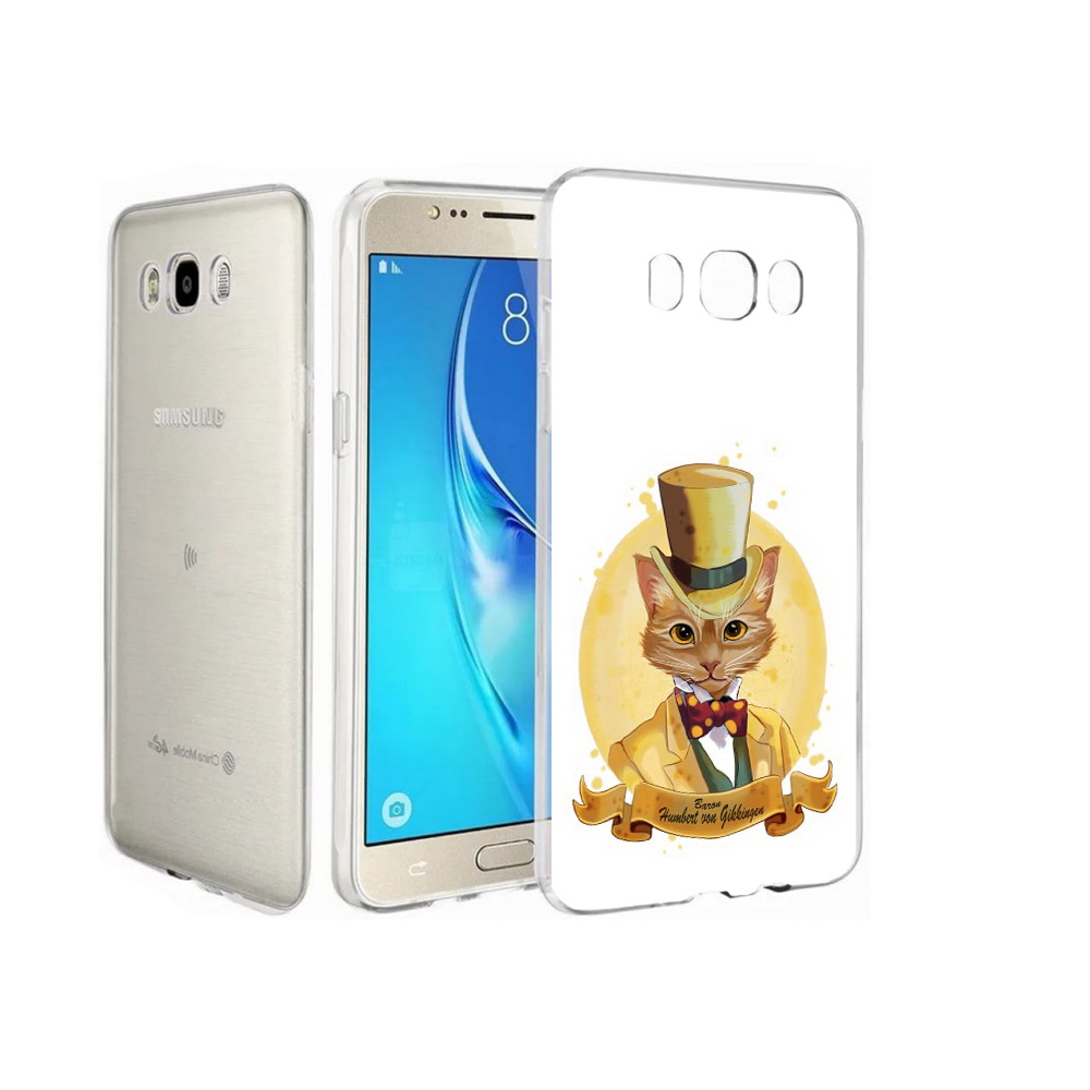 

Чехол MyPads Tocco для Samsung Galaxy J7 кот юрист, Прозрачный, Tocco
