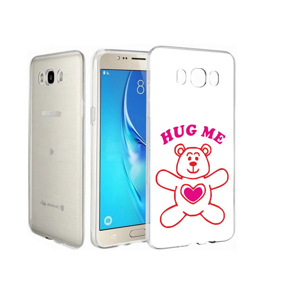 

Чехол MyPads Tocco для Samsung Galaxy J7 14 февраля обними меня, Прозрачный, Tocco