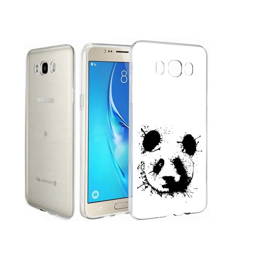 

Чехол MyPads Tocco для Samsung Galaxy J7 клякса-панда, Прозрачный, Tocco