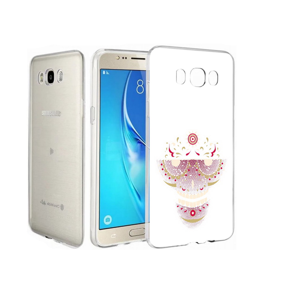 Чехол MyPads Tocco для Samsung Galaxy J7 карнавальный скелет абстракция