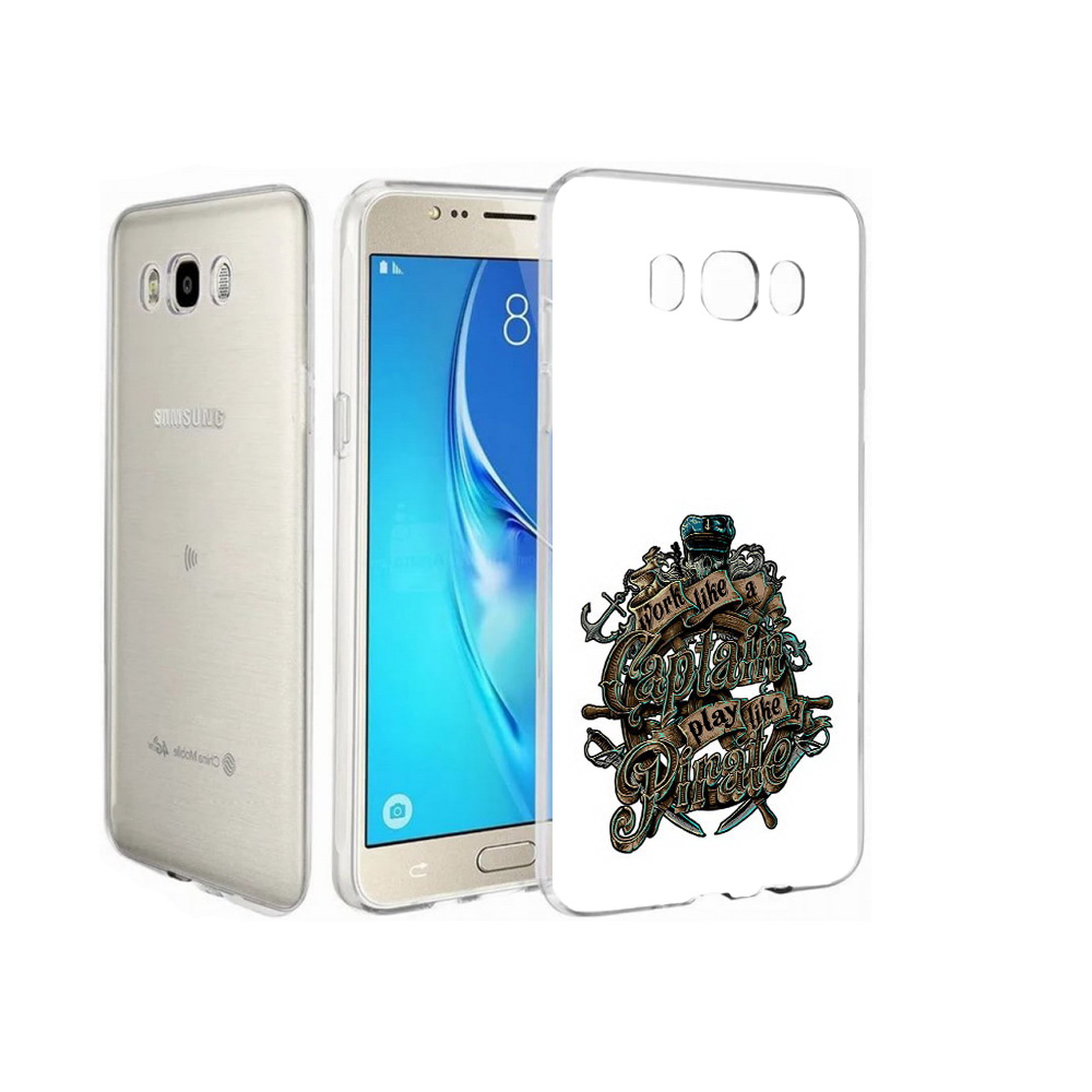 

Чехол MyPads Tocco для Samsung Galaxy J7 капитан пиратов, Прозрачный, Tocco