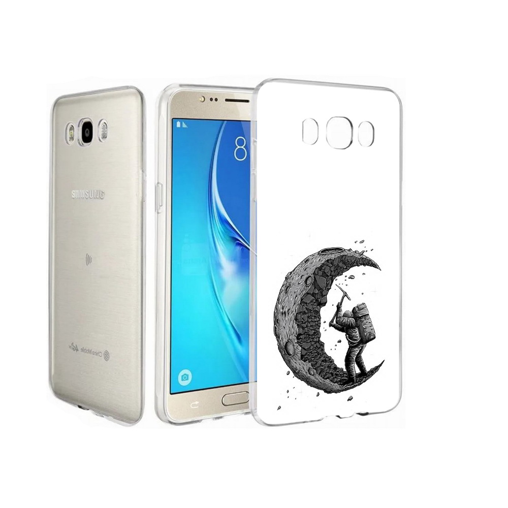 

Чехол MyPads Tocco для Samsung Galaxy J7 камненная луна, Прозрачный, Tocco