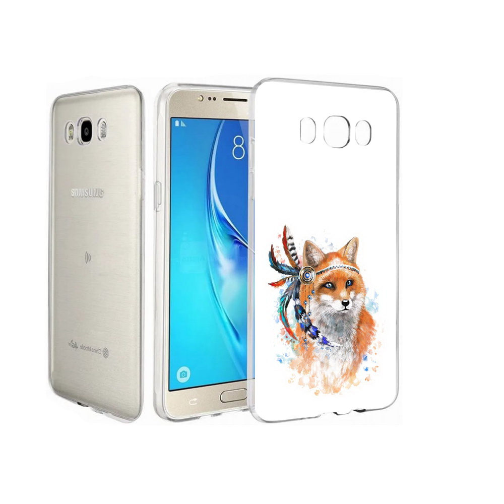 

Чехол MyPads Tocco для Samsung Galaxy J7 инду лиса, Прозрачный, Tocco