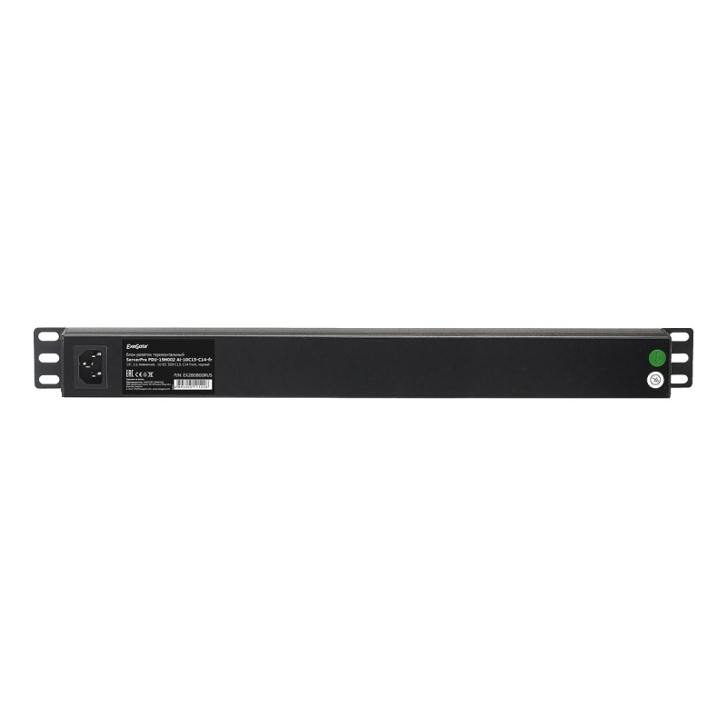 фото Блок розеток exegate serverpro pdu-19h002 al-10c13-c14-fr,19 (ex280860rus)