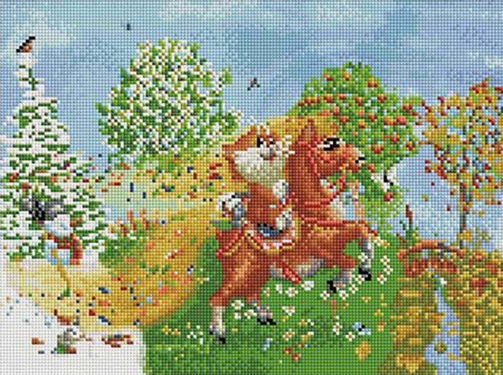 

Алмазная вышивка «На коне» ACPK76001