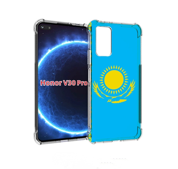 

Чехол бампер MyPads флаг Казахстана-1 для Honor V30 Pro, Прозрачный, Tocco