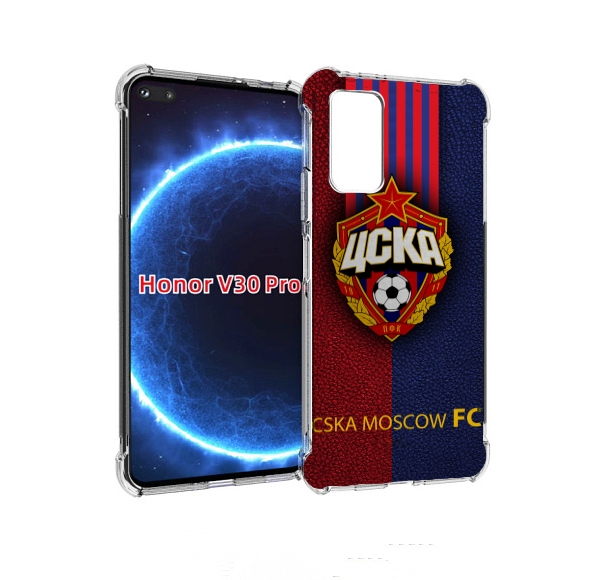 

Чехол бампер MyPads фк цска для Honor V30 Pro, Прозрачный, Tocco