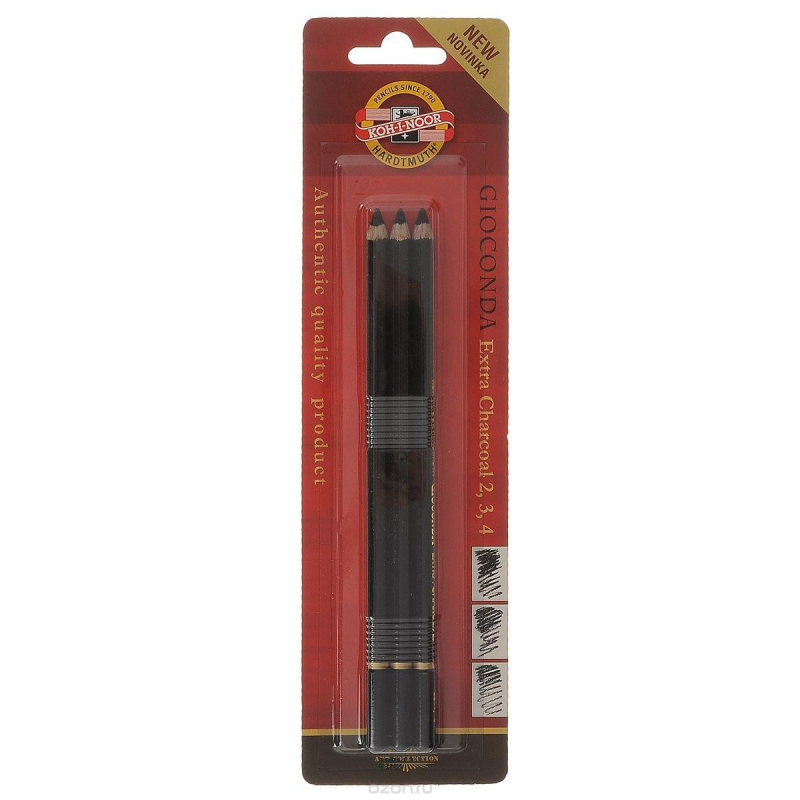 

Уголь худож искусс в карандаше GIOCONDA EXTRA 8811 B-H 3шт/наб 8811003001BL