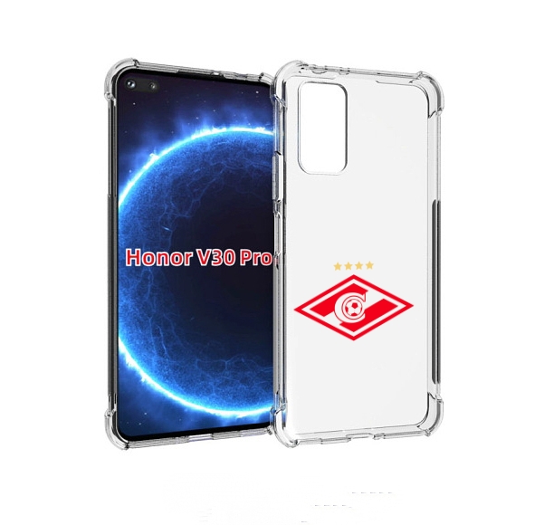 

Чехол бампер MyPads фк спартак 1 для Honor V30 Pro, Прозрачный, Tocco