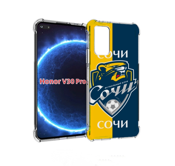 

Чехол бампер MyPads фк сочи для Honor V30 Pro, Прозрачный, Tocco