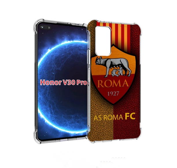

Чехол бампер MyPads фк рома для Honor V30 Pro, Прозрачный, Tocco