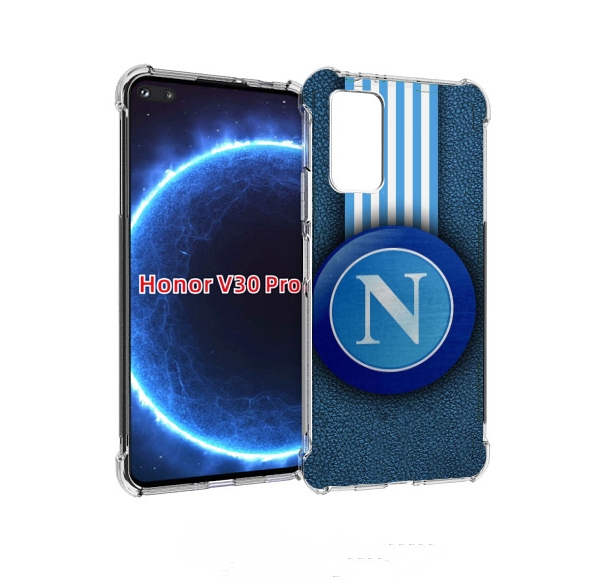 

Чехол бампер MyPads фк наполи мужской для Honor V30 Pro, Прозрачный, Tocco