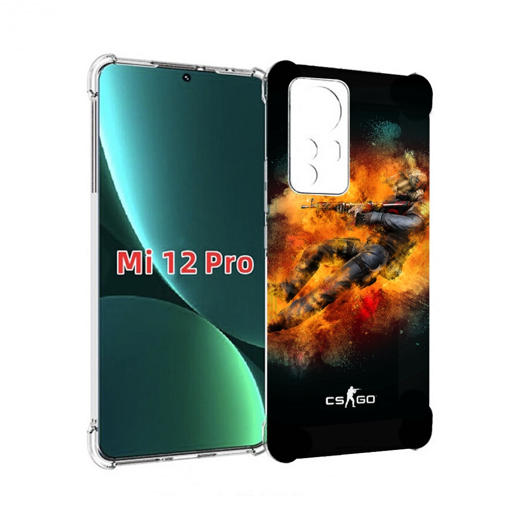 

Чехол MyPads CS-go-Контр-террорист мужской для Xiaomi 12S Pro, Прозрачный, Tocco