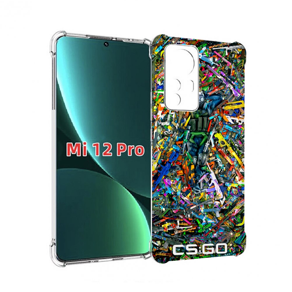 

Чехол MyPads CS GO guns skins мужской для Xiaomi 12S Pro, Прозрачный, Tocco