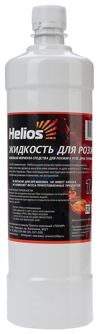 Жидкость для розжига Helios 1 л