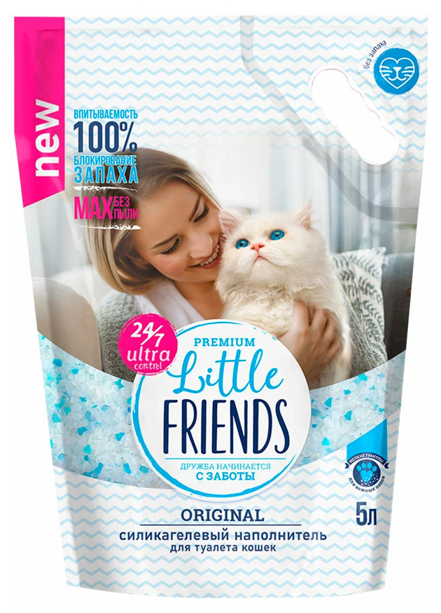 фото Little friends little friends original наполнитель силикагелевый для туалета кошек (5 л х