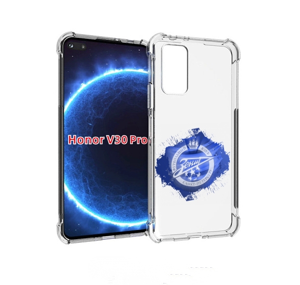 

Чехол бампер MyPads фк зенит 1 мужской для Honor V30 Pro, Прозрачный, Tocco