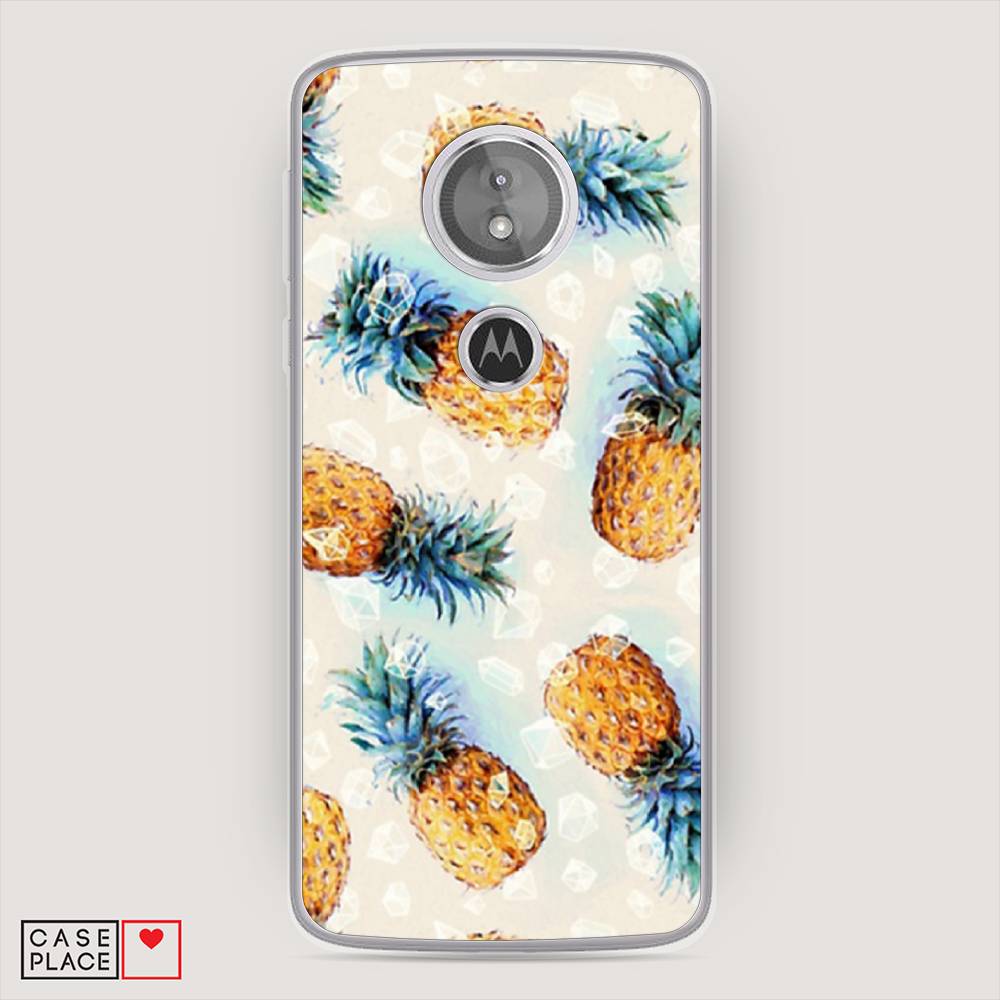 

Чехол Awog на Motorola Moto E5 / Моторола Мото E5 "Ананасы", Разноцветный, 241050-3