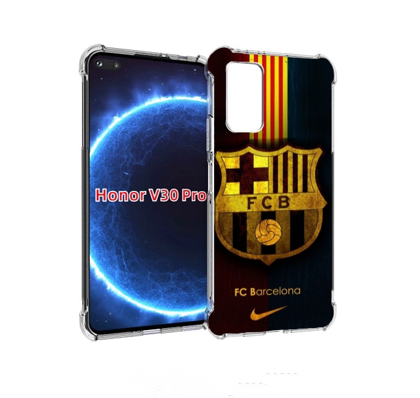 

Чехол бампер MyPads фк барселона мужской для Honor V30 Pr, Прозрачный, Tocco