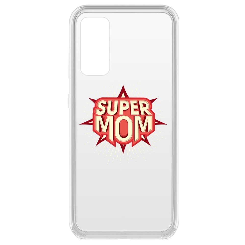 

Чехол-накладка Krutoff Clear Case Супер Мама для Samsung Galaxy S20 FE