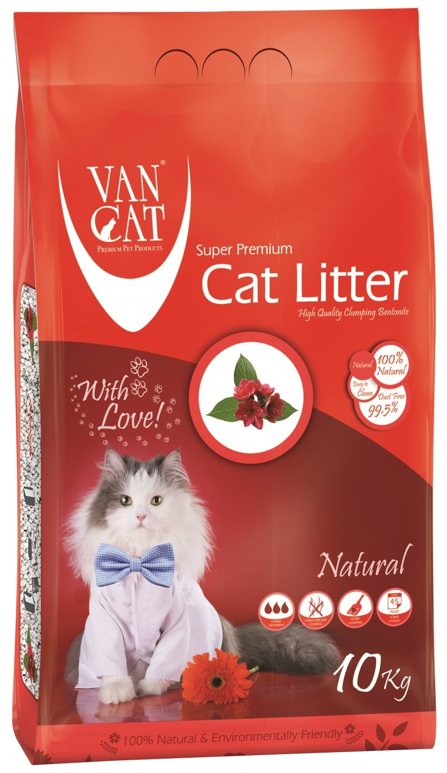 фото Van cat van cat natural наполнитель комкующийся для туалета кошек 100 % натуральный (10 кг