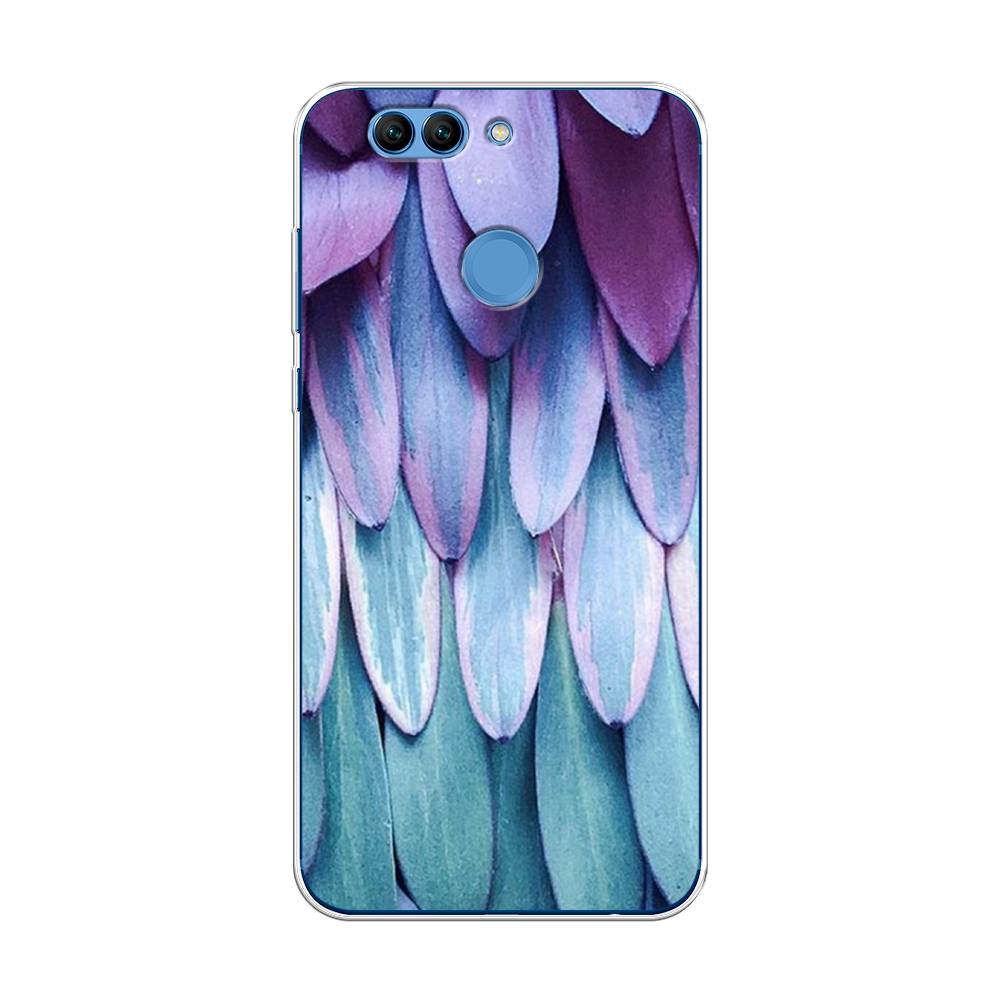

Чехол на Huawei Nova 2 Plus "Синее перо", Фиолетовый;голубой, 63050-3