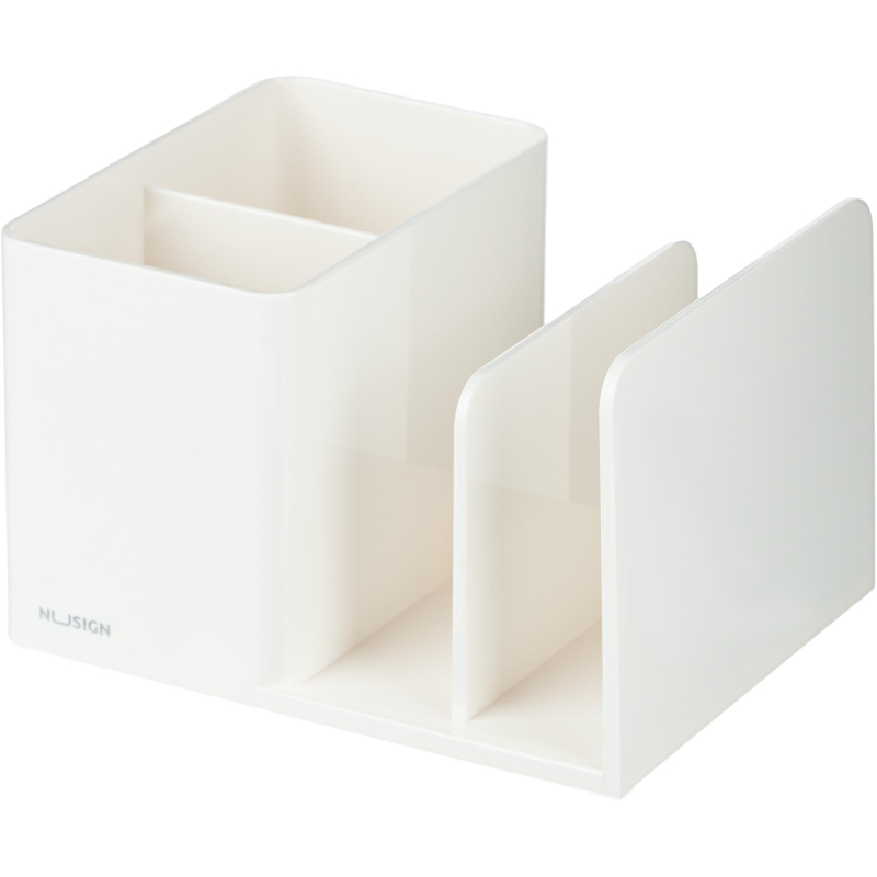 

Подставка-органайзер д/канц.мел Deli NuSign ENS950white 120х155х96 4отд бел, Белый