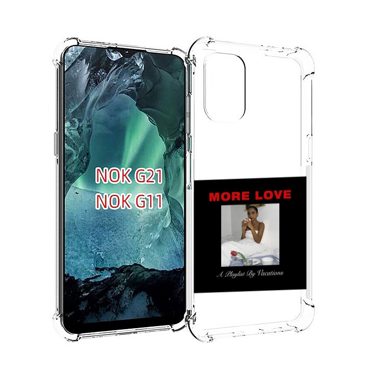 

Чехол Mypads Drake & Sade - More Love Для Nokia G11/G21, Прозрачный, Tocco