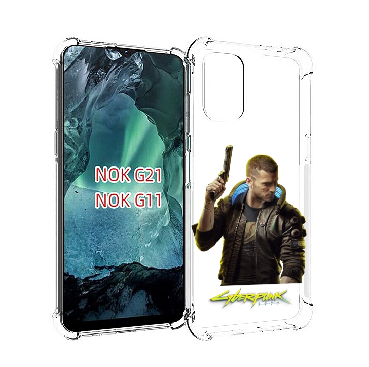 

Чехол MyPads Cyberpunk-2077 для Nokia G11 / G21, Прозрачный, Tocco