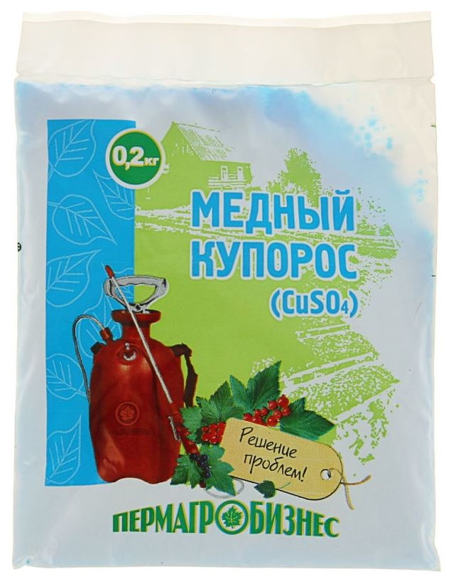 

Удобрение Пермагробизнес Медный купорос 200 г