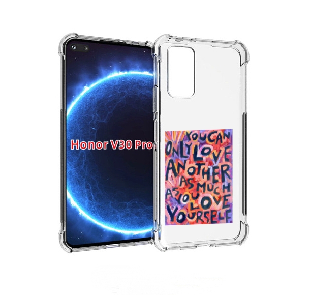 

Чехол бампер MyPads ты-можешь-только-любить для Honor V30, Прозрачный, Tocco
