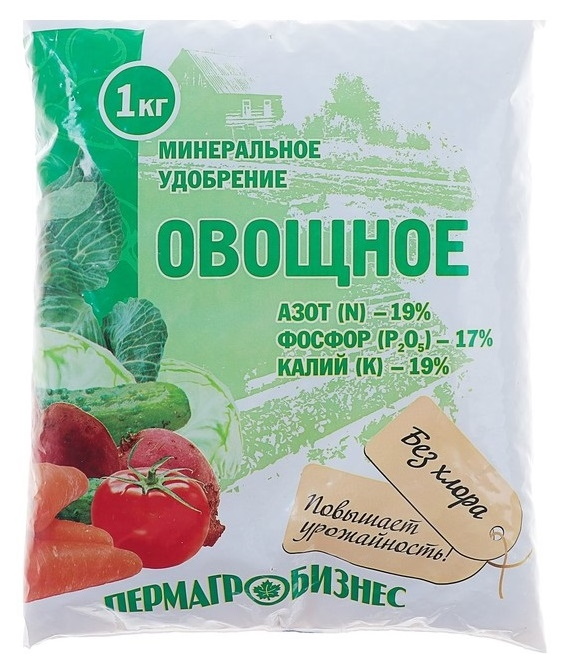 

Удобрение Пермагробизнес Овощное 1 кг
