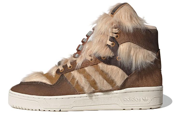 

Кеды унисекс Adidas Star Wars x adidas originals Rivalry High Chewbacca коричневые 40 EU, Коричневый, Star Wars x adidas originals Rivalry High Chewbacca