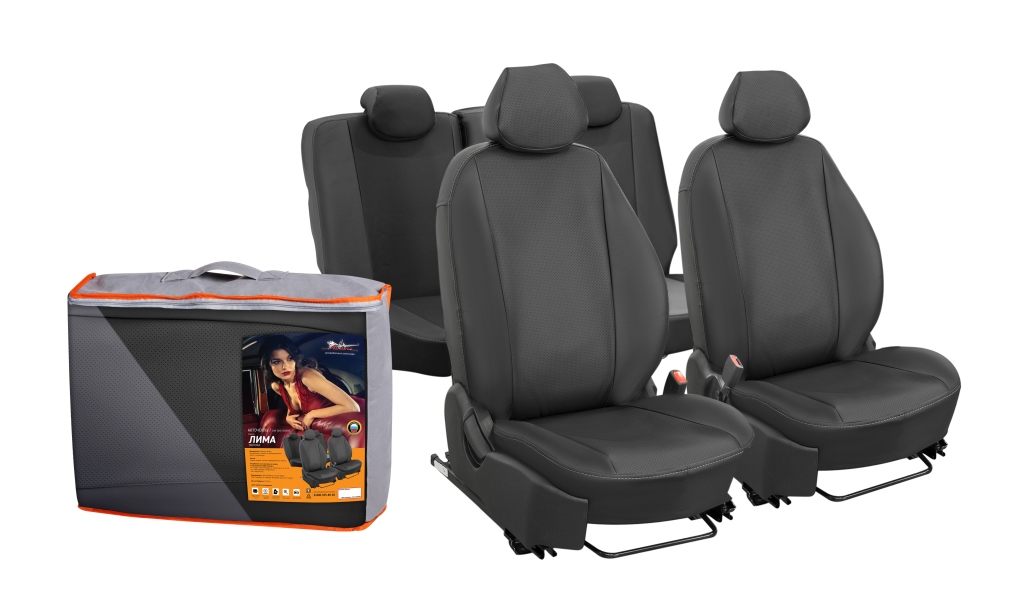 

Авточехлы Airline Renault Duster ACCS-L-52 1/3 экокожа перфорированная, черный