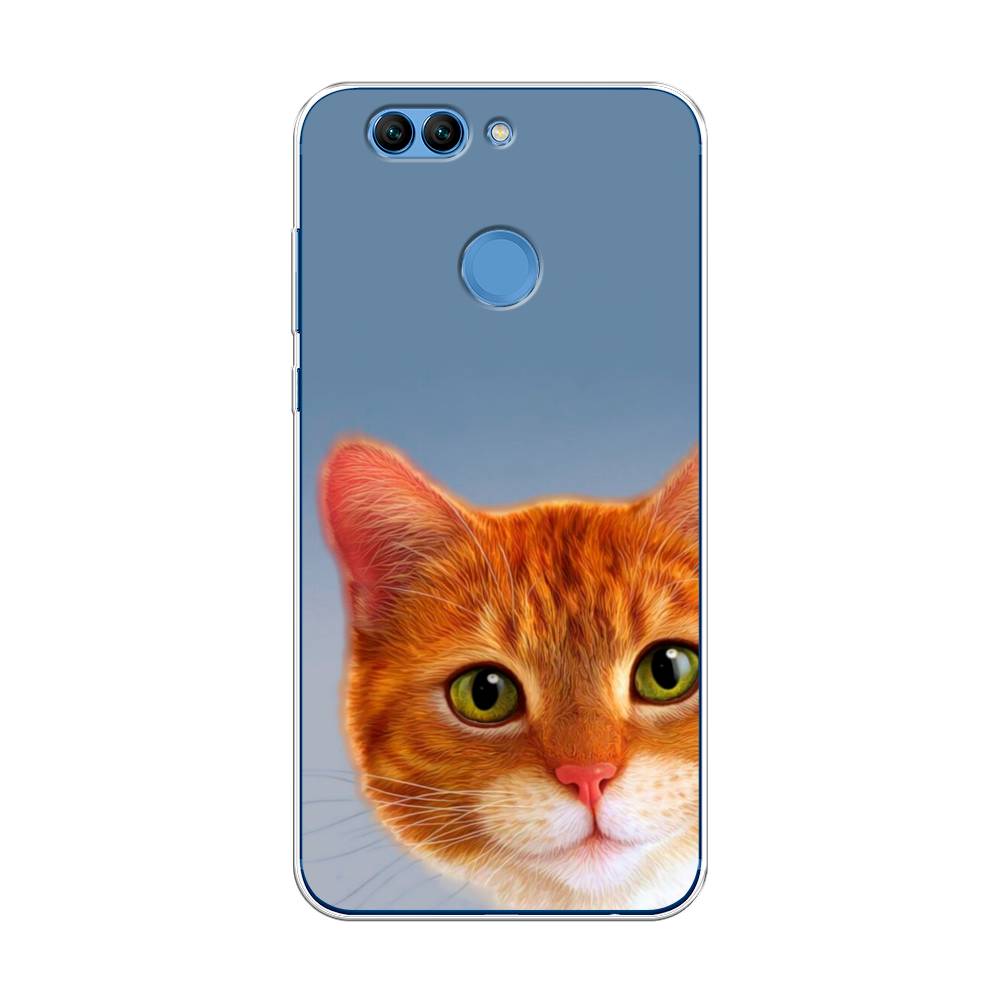 

Чехол на Huawei Nova 2 Plus "Любопытный котик", Коричневый, 63050-1