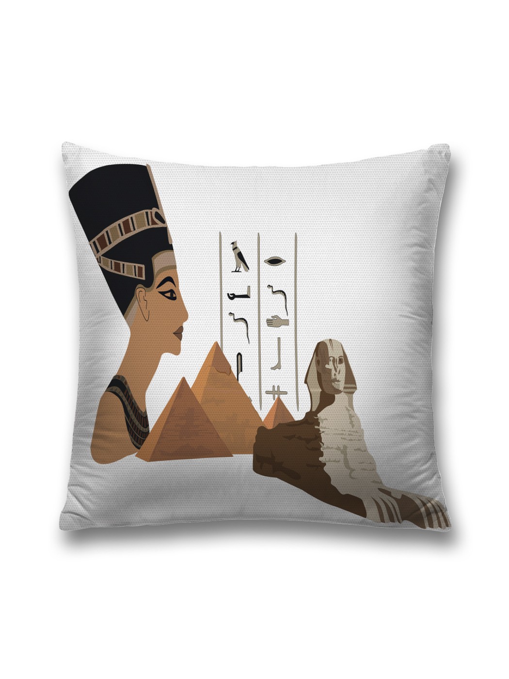 фото Наволочка декоративная joyarty "египетский правитель" на молнии, 45x45 см
