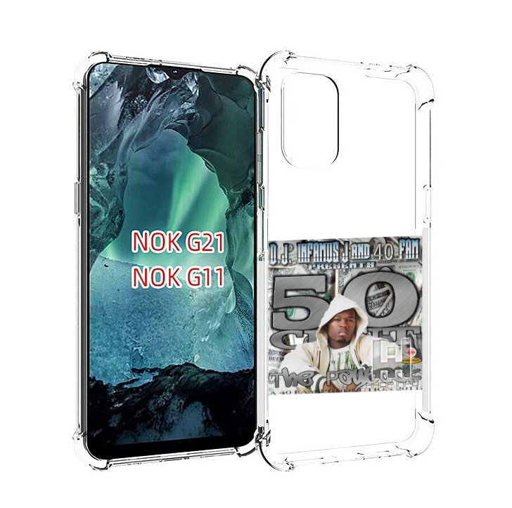 

Чехол Mypads 50 Cent - The Payback Для Nokia G11/G21, Прозрачный, Tocco