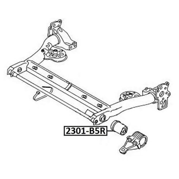 фото Сайлентблок задней балки volkswagen a6 (4b/c5) 1997-2005 asva арт. 2301b5r