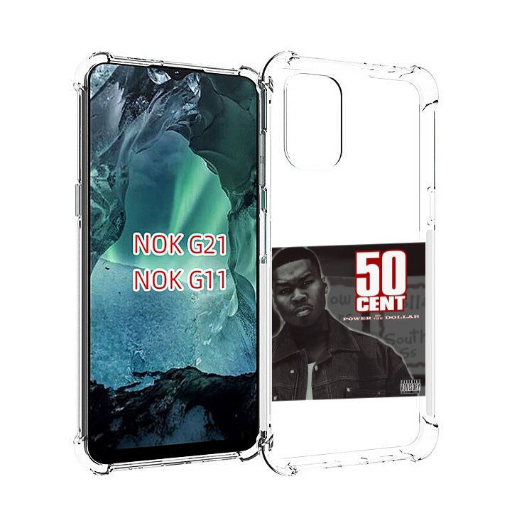 

Чехол Mypads 50 Cent - Power Of The Dollar Для Nokia G11/G21, Прозрачный, Tocco