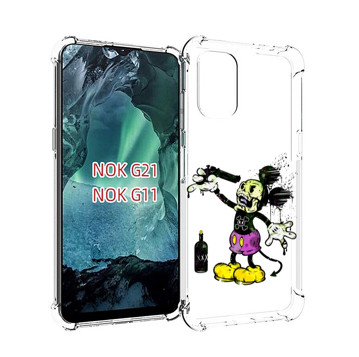 

Чехол Mypads Драг Микки Для Nokia G11/G21, Прозрачный, Tocco