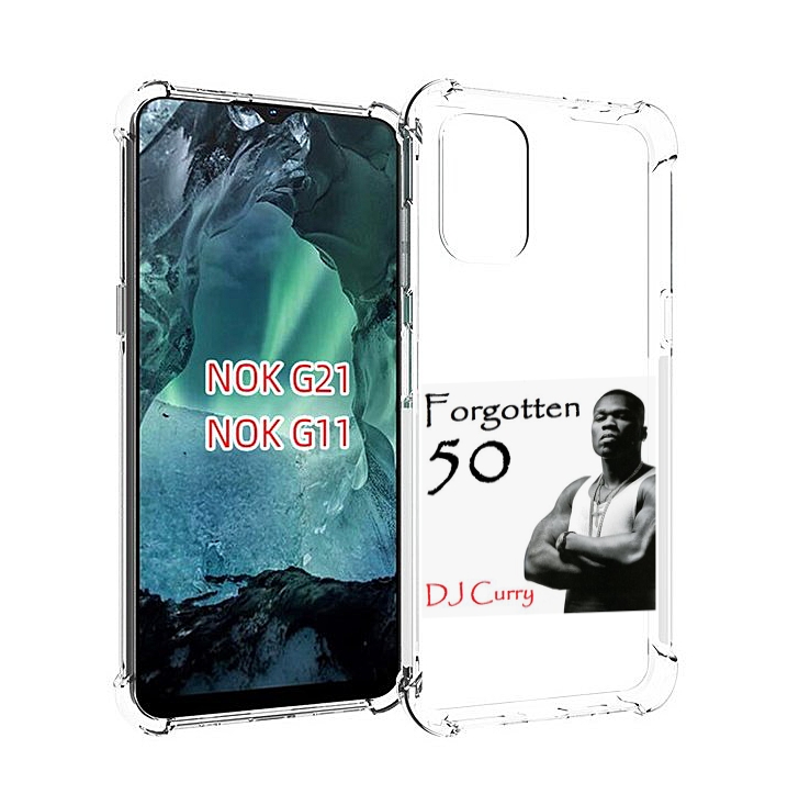 

Чехол Mypads 50 Cent - Forgotten 50 Для Nokia G11/G21, Прозрачный, Tocco