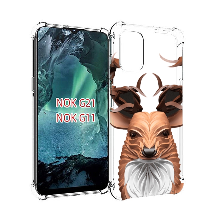

Чехол Mypads 3D-Олень Для Nokia G11/G21, Прозрачный, Tocco