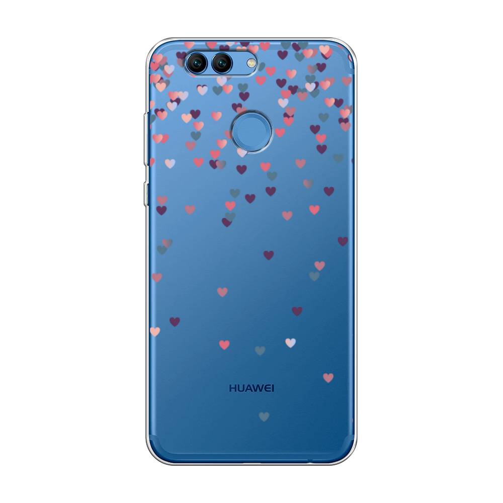 

Чехол на Huawei Nova 2 "Посыпка сердечки", Розовый;фиолетовый, 62950-3